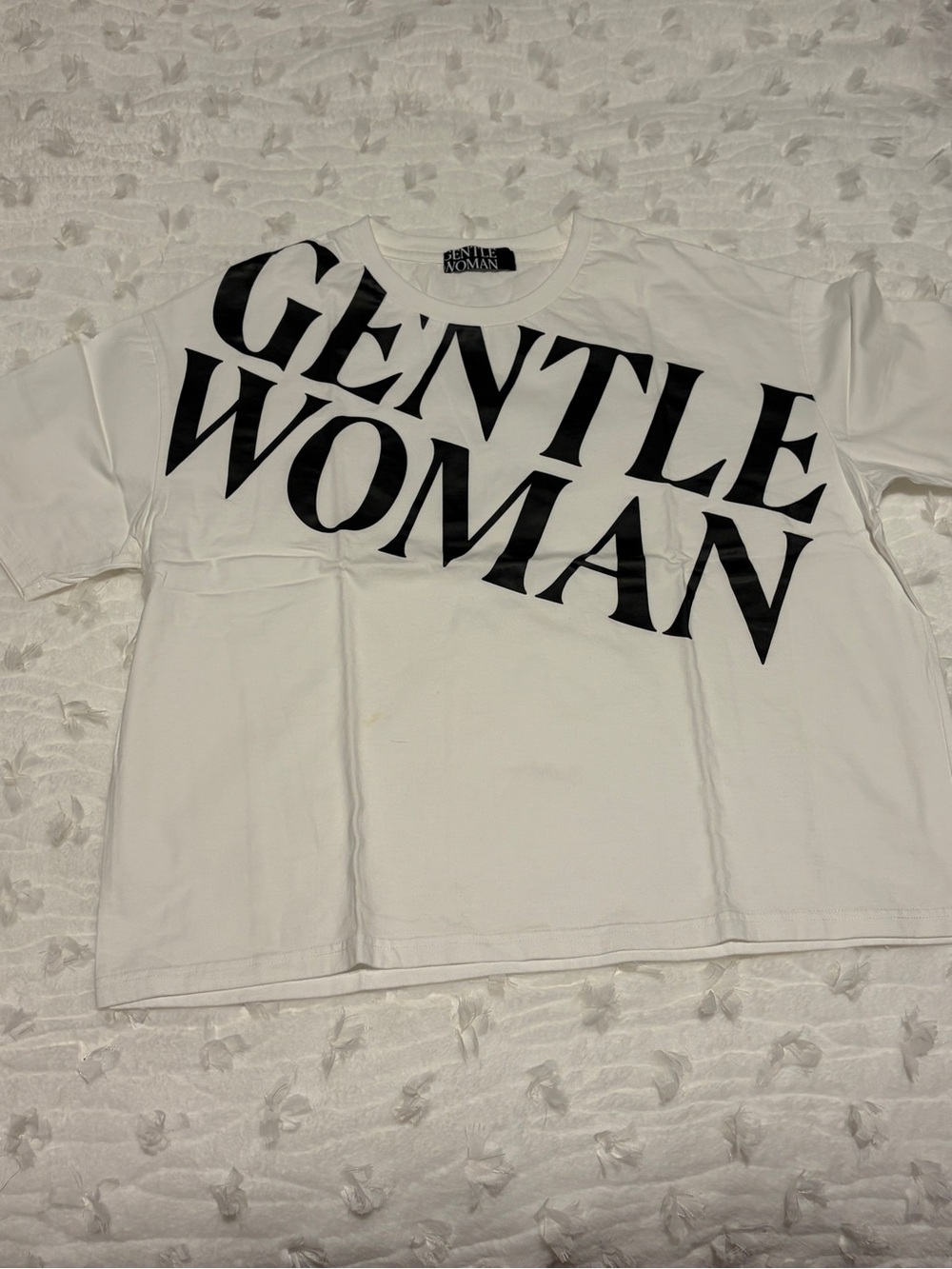Gentle Woman White Graphic Tee